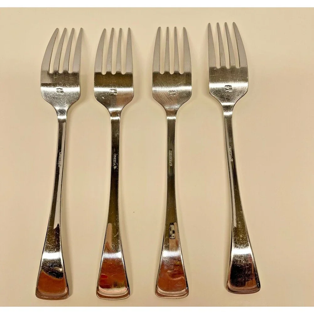 Oneida Silver Emma Mirror Stainless Steel Flatware set (4) 8